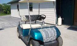 1997 Yamaha G-19E - Electric Golf Cart - comes with 6 batteries which are only a few years old.it is 48 volts....also comes with charger....there is a cover that has clear windows also... it is in great condition....you can call at: 315-686-4223 or