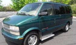 1998 Astro AWD Wheelchair Conversion Van For Sale with only 48k miles! This handicapped accessible van sits the driver and co-pilot and has room for 3 passengers in the rear plus a wheelchair. The All Wheel Drive feature will come in handy for winter
