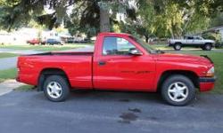 1998 Dodge Dakota Sport V6 Magnum Engine
Only 108,000 miles - Bedliner - sliding rear window - tow package - inside is in excellent condition as it has always had seat covers.
This truck has served me well for a little over 10 years. Second owner (the