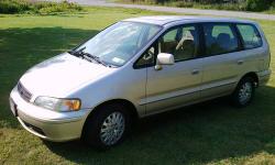 Nice 1-Owner (Corporate) vehicle.
Starts and runs great!
Clean CarFax! http://tinyurl.com/1998-Honda-MiniVan
This is the upgraded version! Very fuel-efficient 4-Cylinder Engine. Starts and runs Fantastic.
6 Seats Total - 4 bucket seats (middle 2