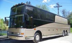 1998 Vanhool with a 2000 Conversion by Caldwell, T945, Cummins M 11, Allison Transmission, 12 Bunks, Front Living area with small Galley, Full Bath, Rear Lounge area(converts into a bed) 45 inches in length, Electric Heat as well as Hot Water Hydronic