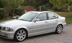 1999 BMW 328i
2ND OWNER / CLEAN CARFAX REPORT
SPORT PACKAGE, LEATHER, MOONROOF, XENON HEADLIGHTS,
172 K MILES, EXCELLENT CONDITION, MECHANIC OWNED, NEW TIRES / BRAKES, BILSTEIN SHOCKS / STRUTS, PIONEER APP RADIO W/ BACK UP CAMERA, LED HALO / TAIL AND