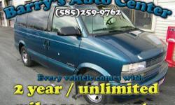 **Get a FREE 2 Year Unlimited Mileage Warranty!!**
Most passenger vans are seven passenger but this one has room for eight!! Its not a base model, either, it has power windows and locks, A/C, clean AutoCheck, and more. We did a NYS inspection and safety