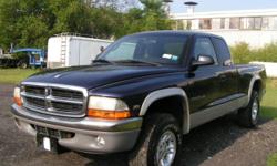 FOR SALE:
1999 Dodge Dakota V8
Extended Cab
Automatic Transmisson
4-wheel drive
Blue Exterior
Gray Interior - excellent condition
Tires are in great shape
HIGHLY motivated seller.