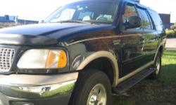 1999 ford expedition 4wheel drive runs great, (no rust) I recently had new plugs and 3 new coils installed, interior has no rips and has a 3rd row seat. tires are brand new 17inch. just bought a pickup and don't need it anymore 1,800.00 or best offer