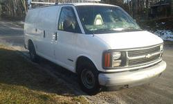 Condition: Used
Exterior color: White
Interior color: Gray
Transmission: Automatic
Fule type: GAS
Engine: 6
Drivetrain: RWD
Vehicle title: Clear
Body type: Standard Cargo Van
DESCRIPTION:
Runs perfectly. 6 cylinder Vortec gas saver! Has 2" receiver and