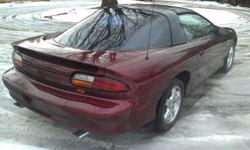 2000 Chevy Camaro z28 V-8 LS1 motor 122000 miles. Serviced by Chevy dealership. Automatic with T-tops and flow master exhaust. Leather interior with power windows, power locks, and cruise control. Just put new speakers and new radio in it. Never driven in