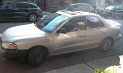 2000 Hyundai Elantra for sale with 151000 miles.. Cars needs front Struts, Engine head Gasket , and paint job. I am willing to negotiate . Contact me at 347 762 5880.
The car runs well . It has new parts: fan, radiator ,and belts. The battery has a