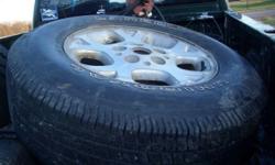 5 - P225/75r16 tires w/Alloy wheels,1 is a Brand New Rim with a Brand New tire.