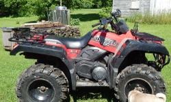 2000 Yamaha Grizzly 600
with plow and wench
1800 miles
excellent condition
never used as a toy
never used by children
new stamp fox tires
serious inquiries only
on demand 4 wheel drive
contact Tim at 232-2149