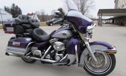 2001 FLHTC-UI Electra GlideÂ® Ultra ClassicÂ® one owner bike with 52540 miles. Laced wheels, center stand, driver?s backrest, performance mufflers, luggage rack, tour pack spoiler with lights, saddle bag spoilers with lights. This HarleyÂ® is being sold