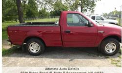 Take a look at this low mileage One Owner 2001 Ford Reg Cab F-150 - 2 Wheel Drive - Pickup. 5 - Speed Manual o/d transmission with a 4.2 liter v-6. Air conditioning, dual outside mirrors, am / fm cassette player, tinted glass. dome light, bug shield,