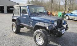 Up for your consideration this just in and super nice and clean and very well kept, 2001 Jeep Wrangler Highrider package with oversized aluminum wheels with oversized super nice tires, jeeps mighty 4.0 6Cylinder engine with smooth shifting 5 speed manual