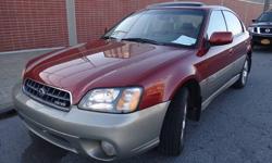 2001 Subaru Outback LIMITED AWD, THIS IS A GREAT CAR VERY SAFE & RELIABLE,BODY & INTERIOR IN EXCELLENT CONDITION, ENGINE & TRANSMISSION RUNS GREAT.
MUST BE SEEN TO APPRECIATE COME IN & TEST DRIVE THIS GREAT VEHICLE YOU WON'T BE DISAPPOINTED.
EXCELLENT