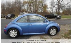 Only 37000 Original Miles on this clean & well maintained 2001 Volkswagen Beetle GLS . Automatic transmission with a 2.0 Liter 4 cylinder. Air conditioning, power windows, locks, heated mirrors, keyless entry, side airbags - front, anti-theft, daytime