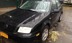 Beautiful 2002 Black Volkswagen Jetta , 4 doors, New Alternator, new transmission, many new parts, has 130k miles(mostly highway), well take care of, Must sell ASAP ( second car that we dont use anymore). Bluebook, value is 4500 and we are asking only