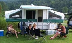 2002 Coachmen Viking Pop-up camper in good condition floor needs a little redoing(in front of door from someone leaving door open a crack and it got water damage) but it is still in good condition for camping, it is a very good looking camper, A queen