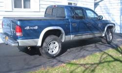 2nd Owner,2002 Dodge Dakota 2 door ClubCab;120,000 original miles; A/T,A/C, Front Bucket Seats, Rear Full Bench Seat,ARE Fiberglass Tonneau Cover with Lock, Good Rubber, Brand New Exhaust System,Brand New Front Brakes & Rotors;Good Running Condition, Body