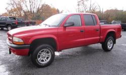 Up for your consideration this just in Carfax certified 1 owner 2002 Dodge Dakota Crew cab four by four... Fully loaded, aluminum wheels with super nice tires, power seating, windows,locks,tilt steering and cruise control, magnum 4.7 V8 engine... one of