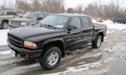 Up for your consideration this just in 1 owner Carfax certified-Ã¡no issue 2002 Dodge Dakota Crew Cab 4x4 with sport appearance package, fully loaded with power window,locks,tilt steering and cruise control, factory CD with cassette, AC, aluminum wheels