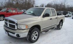 Up for your consideration this just in 2 owner Carfax ceritfied no issue Dodge Ram is the SLT equipped Crew cab with four full doors, power windows,locks,tilt steering and cruise control, chromed wheels, factory bedliner, aftermarket CD player and an