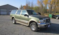 Up for your consideration this just in super nice and clean, 2 owner Carfax certified no issue Ford Excursion Limited edition, fully loaded with super nice leather interior, 8 passenger seating, cold AC front and rear, CD and Cassette , aluminum wheels ,