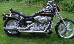 - I have a 2002 Harley Davidson FXDWG3 for sale.
- This bike was a limited production run with over $8000 in extras from the factory.
- The price in this bike new was over $24000
- Extremely low miles for the year 10002
- Please call or text 607-737-7544