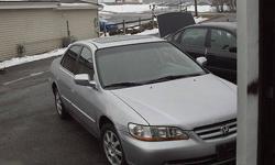 Condition: Used
Exterior color: Silver
Interior color: Gray
Transmission: Automatic
Fule type: Gasoline
Engine: 4
Drivetrain: front wheel drive
Vehicle title: Clear
DESCRIPTION:
a clean 2002 Honda accord 133 k miles.4 cylinder automatic and power