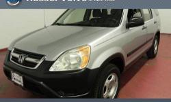 Hassel Volvo of Glen Cove presents this 2002 HONDA CR-V 4WD LX AUTO with just 75274 miles. Represented in SILVER and complimented nicely by its GRAY interior. Fuel Efficiency comes in at 26 highway and 22 city. Under the hood you will find the 2.4L DOHC