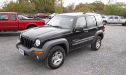 Up for your consideration this just in 2 owner Autocheck certified only 82 k original miles 2002 Jeep liberty sport 4x4 comes fully loaded with factory remote keyless entry aftermarket remote start, power windows,locks,tilt steering and cruise control,
