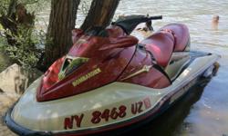 The Jetski has been fun for many years....sad to see it go! Last used during 2013 season and an well. The ski was used on lakes and the Hudson River, so no salt issues will be found. Comes with a 2003 Karavan double ski trailer with new winches, new spare