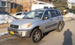 2002 Toyota RAV4, 4WD, Automatic Trans, 219,000k, Silver w/gray interior, Power windows/door locks/cruise control, Good tires, Sold As Is, Tom 914-310-3836