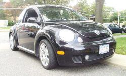 Condition: Used
Exterior color: Black
Interior color: Black
Transmission: Manual
Fule type: Gasoline
Engine: 4
Drivetrain: FWD
Vehicle title: Clear
DESCRIPTION:
2002 VOLKSWAGEN BEETLE TURBO S. 67K Black with black and grey leather interior. 6 speed manual