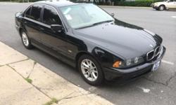 2003 BMW 525i black with tan leather. Car only had two owners and was barley driven by the 2nd. Clean carfax with no accidents.
Car only hass 99,000 miles on it. This BMW is a true GEM and a must see.