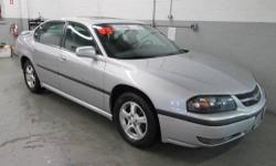 Impala LS Sedan, 3.8L V6 SPI, 4-Speed Automatic, Galaxy Silver Metallic, Medium Gray Leather, ABS brakes, Electric Power Tilt-Sliding Sunroof w/Sunshade, Front fog lights, Power driver seat, SERVICE RECORDS AVAILABLE, and Rear Spoiler. CLEAN VEHICLE
