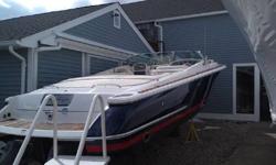 A very well cared for 2003 28 Corsair that has been completely gone through and is turn key. She has the following options:
Twin Volvo Penta 5.7 320HP
Duoprop Drives
Heritage Edition (full teak)
Windlass
Midnight Blue w/red boot
Fresh bottom paint
GPS