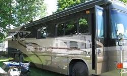 RV Type: Class A
Year: 2003
Make: Country Coach
Model: Intrigue
Length: 40
Mileage: 40k
Fresh Water Capacity: 100
Fuel Capacity: 110
Fuel Type: Diesel
Engine Model: 400 Cummins
Number Slide Outs: 2 Slides
Sleeps How Many: 4
A/C Unit: 2
Awnings: All