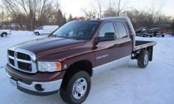 Up for your consideration this just in 2owner Autocheck certified no issue , super nice 2003 3500 Crew Cab 158 in wheel base with a nearly brand new 8 ft aluminum flatbed recently installed... fully loaded including dodges mighty Cummins 5.9 turbo diesel