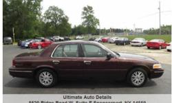 Only 72,000 original miles on this 2003 Ford Crown Vic Lx sedan loaded with extras. Automatic transmission with a 4.6 liter v-8. Air conditioning, dual front power seats, power adjustable pedals, windows, locks, heated mirrors, keyless entry, anti-theft,