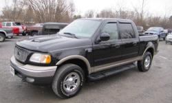 Up for your consideration this just in Carfax certified no issue super nice and clean 03 F150 Lariat edition Super Crew 4x4 fully loaded with dual power heated front leather bucket seating, remote keyless entry, power windows,locks,tilt steering and