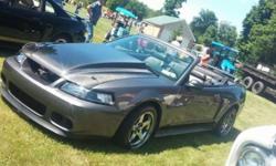 up for sale is my 2003 ford mustang gt conv.. need to make some changes in my life..my loss is your gain!! its dark shadow gray, with black leather interior, 4.6l v8 with 5 speed, ,mach 600 6 cd player with 8 speakers, power everything,new tires,and