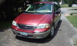 For Sale 2003 Ford Windstar SEL 7 Passenger Van, 3.8 liter, automatic transmission, fully loaded. Power windows, power front seats, left and right power sliding doors, AM/FM/CD/Cassette, Tilt, Cruise, power pedal adjust, and plenty of other extras. High