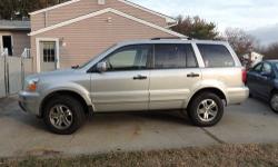 For Sale 2003 Honda Pilot EX with 120k miles.
I am the second owner of this truck and purchased it in 2004. This truck has been in a couple of minor accidents while I owned it but has never been salvaged or totaled. Truck has a clean title.
Truck has