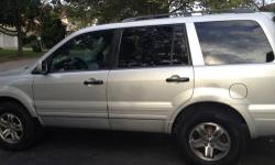 2003 Honda Pilot EX-L, ONLY 120,000 miles, Silver! PRICED TO SELL $520 UNDER THE NADA BOOK! Most popular in its class, largest trunk space in class! One of the only vehicles in its class to have Front/rear heating and front/rear A/C! New tires! AND SO