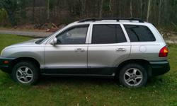 2003 Hyundai Santa Fe, V6, 4 Wheel Drive, 134K, Leather Interior, Power Windows Locks, AC, Sliding Sunroof, Engine and Transmission 100%..Excellent Running Condition!!!. Interior rugs will need shampooed.
Private Party KBB Value: $5654
Selling Price: