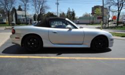 2003 6-speed Silver Mazda Miata convertible, 65k miles, Very Good condition. New ultra high performance Z rated tires.
Summer car. Motivated seller! Call now: (585) 721-8235 (No text service)
LS Model with Factory Installed Sports Package (Bilstein shocks