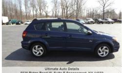Clean one owner 2003 Pontiac Vibe 4Dr Hatchback with a fuel miser 1.8 Liter 4m cylinder rated 28 city - 33 highway mpg. Front wheel drive with automatic transmission, air conditioning, power windows, locks, mirrors, keyless entry with remote start,