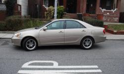 2003 tan toyota camry
well maintained and serviced
136k miles
clean inside and out
nice rims
still drives beautifully
no mechanical problems whatsoever
call 718-915-0887
click link for more pics