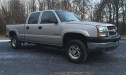 2004 Chevrolet Silverado LT 2500HD Crew Cab Short Bed 4x4 6.0L gas. One owner, 74k miles. This 2500 Chevy is absolutely 100% the cleanest rust free truck you will find on the east coast. No rust anywhere! FULLY LOADED, power windows, power door locks,