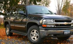 2004 Tahoe LT package 4WD, 5.3liter V8.... Loaded. 136K miles. Runs excellent. Leather, DVD, Dual Power seats, Heated Seats, Sunroof, Towing Package, Running Boards, 3rd Row Seating, BOSE sound. Too many options to list.